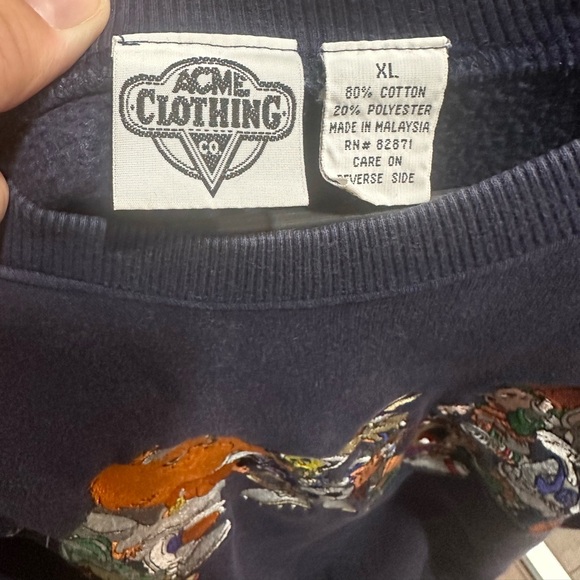 VINTAGE Looney Tunes Sports Sweatshirt XL - Picture 3 of 6